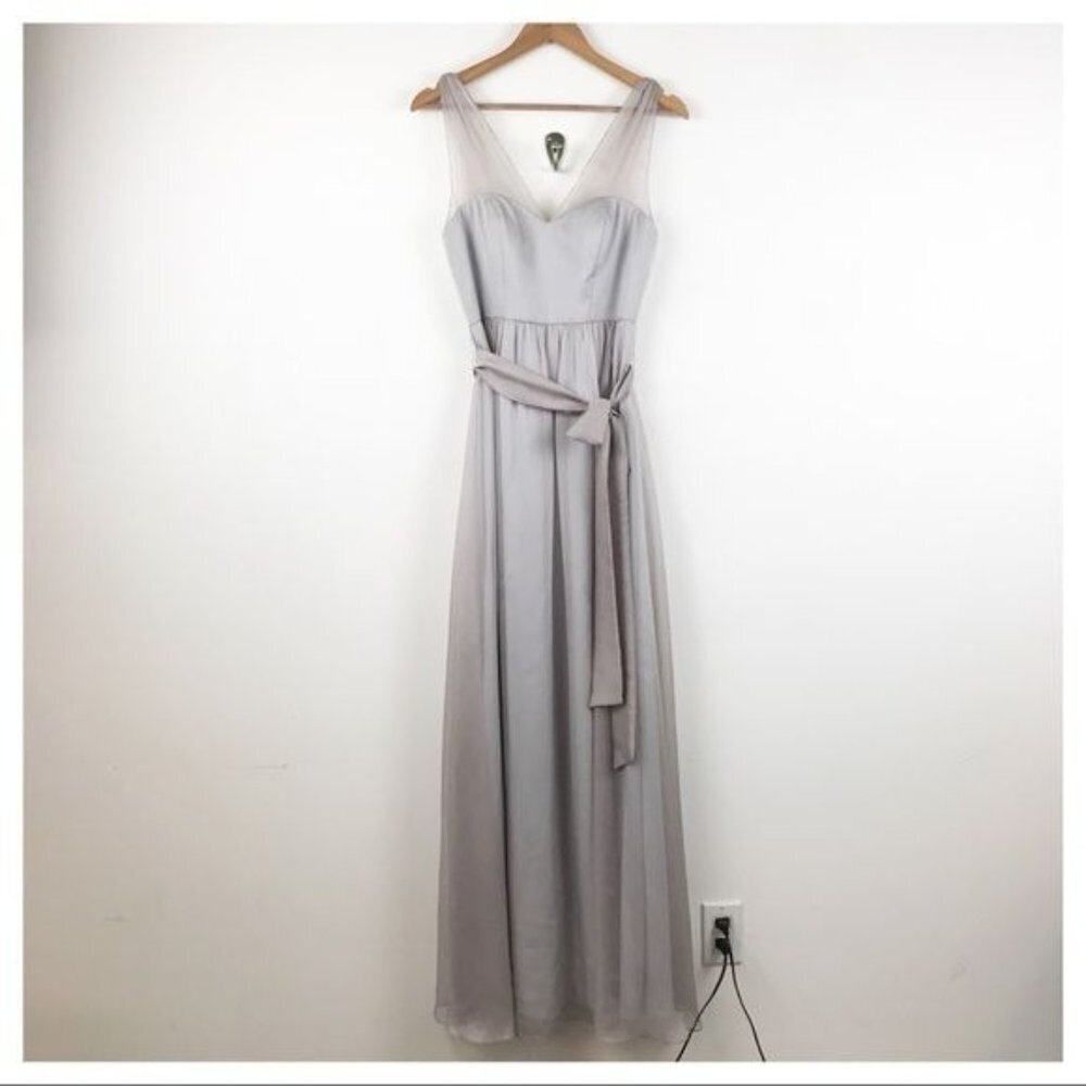 Anthropologie BHLDN Hitherto Gray Gown Size 4